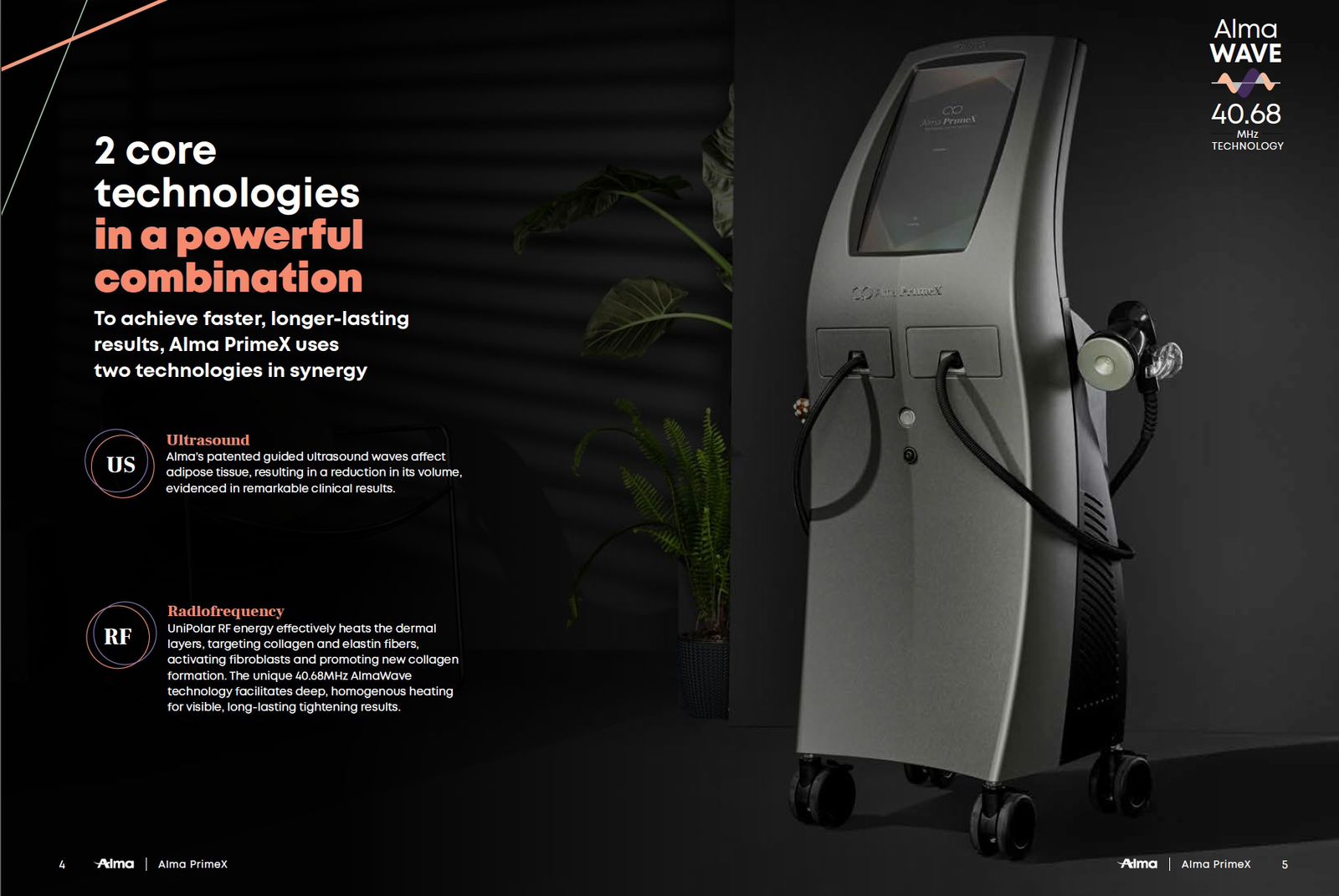 Alma Prime X Radiofrequency and Ultrasound